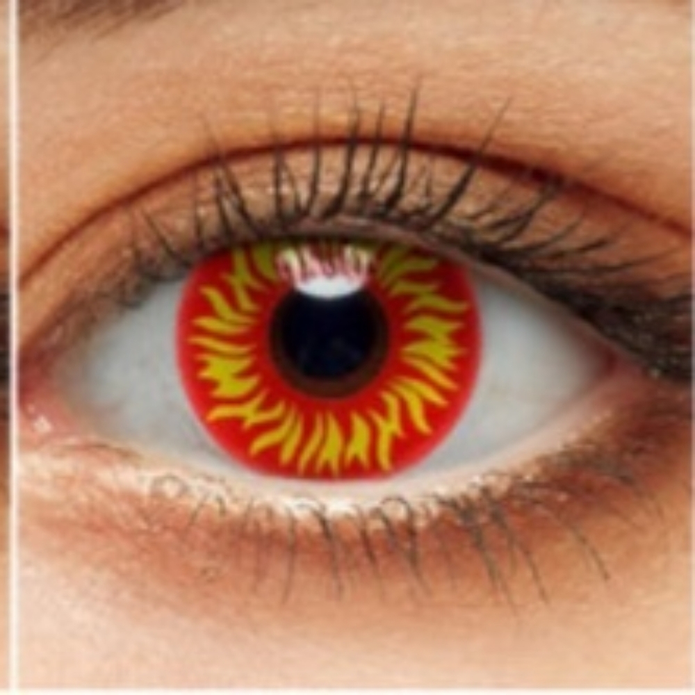 New Flaming Fire Halloween Contact Eyewear SALE$$